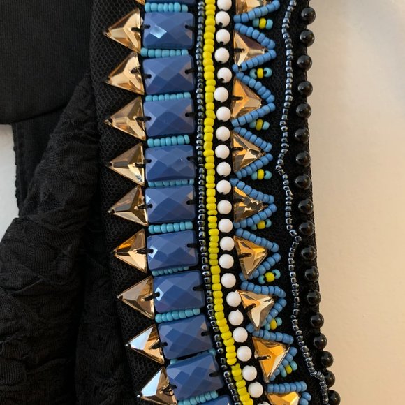 Aztec beaded Little Black Dress - Picture 2 of 5